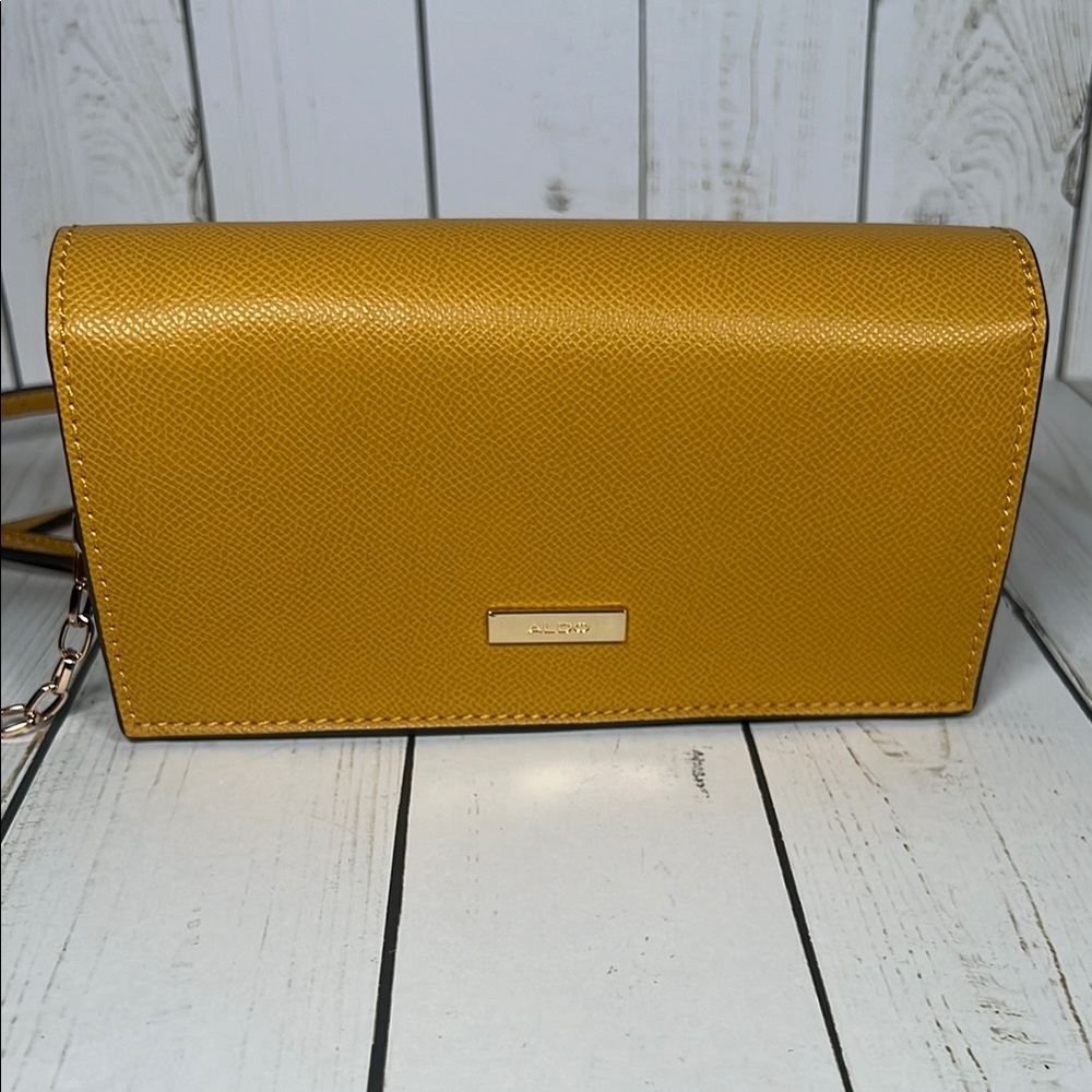 Yellow Crossbody Bag with Eye Detail - Picture 3 of 8